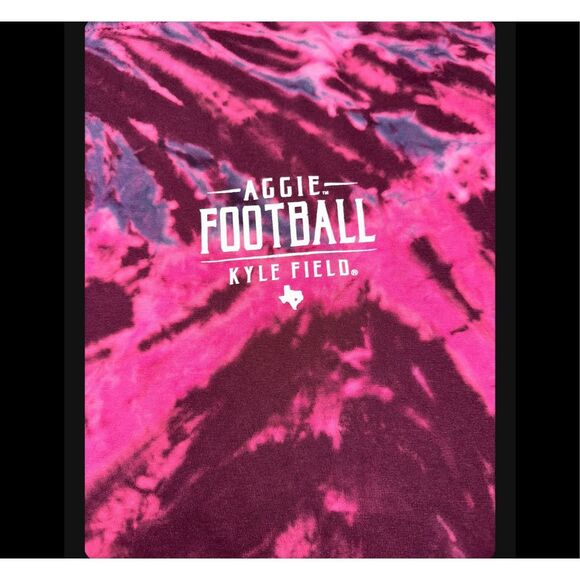 Texas A&M Aggie Football Tie-Dye Tee - Picture 4 of 5